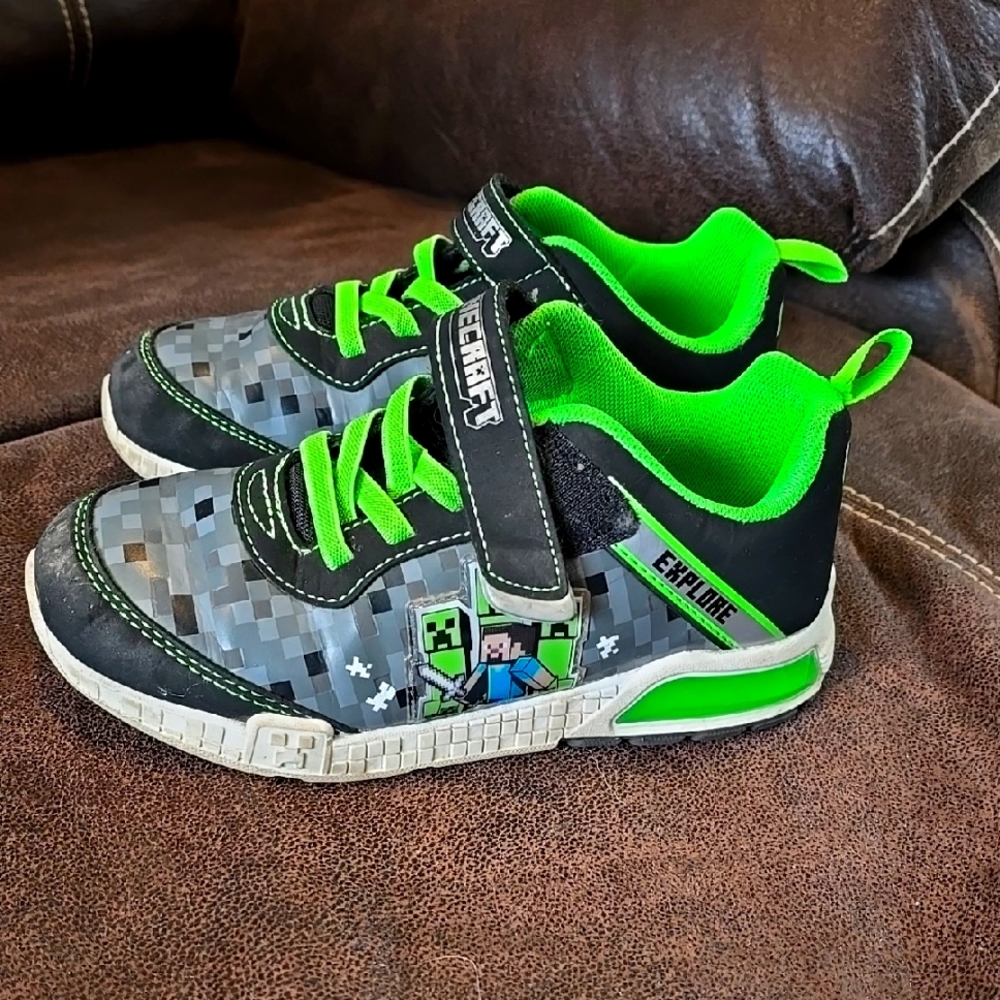 Minecraft Kids Shoes - Green and Black